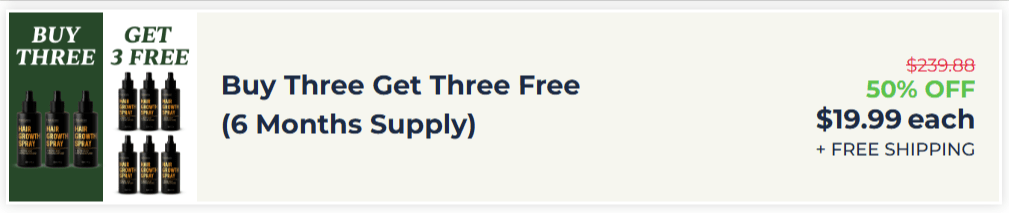 halo grow hair spray package 3